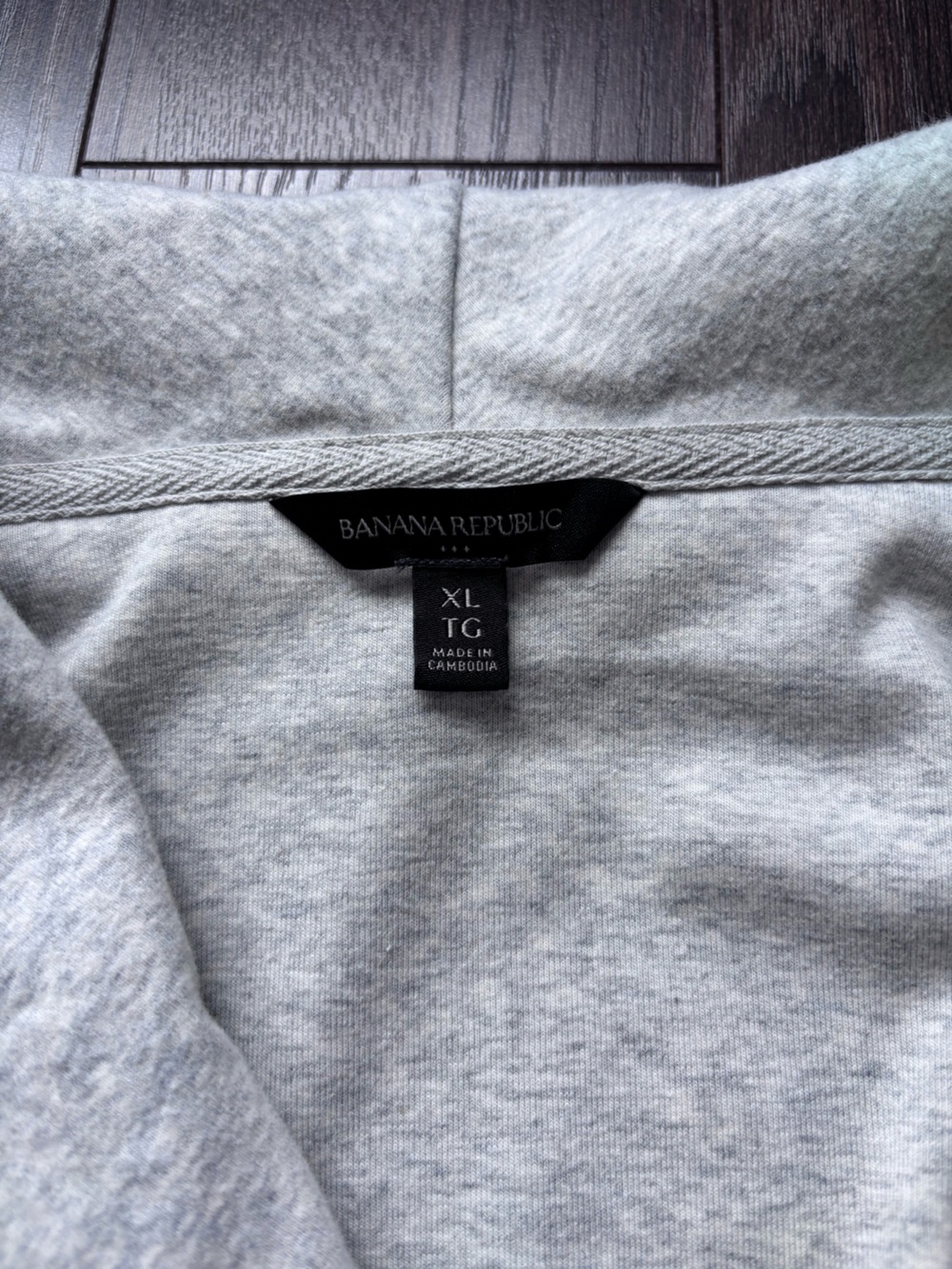 ⚡ Banana Republic Grey Asymmetrical Zip Jacket XL - Picture 3 of 9